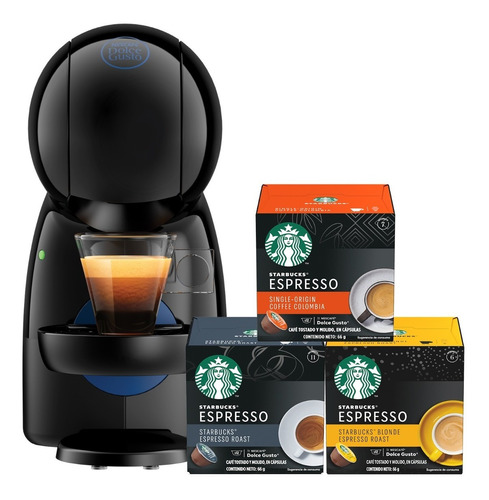 Cafetera Piccolo Xs  + Cápsulas Starbucks Negras X3 Cajas