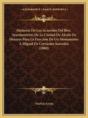 Libro Memoria De Los Acuerdos Del Iltre. Ayuntamiento De ...