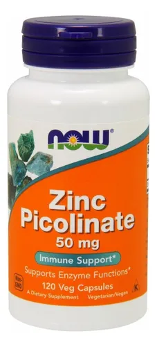 Picolinato De Zinc Supplement Now Foods 120 Cápsulas (paquet