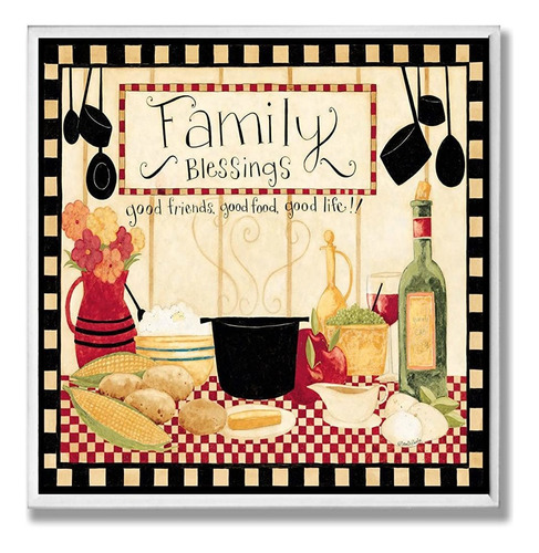 Stupell Home Décor Family Blessings Dinner Table Wall Plaque