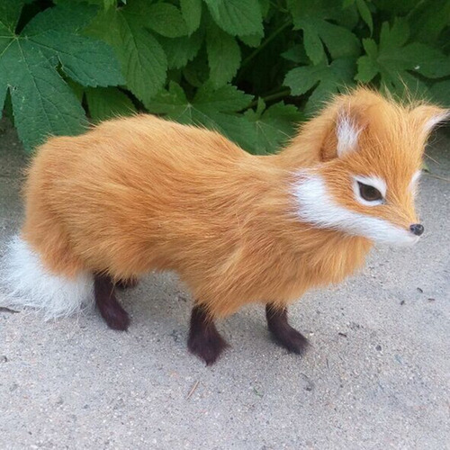 03 Juguete De Animales Realista Modelo De Peluche Zorro En