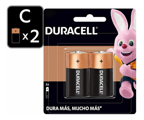 Duracell C Con 2 Pzas Alkalina