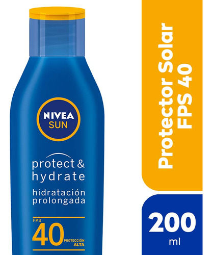 Protector Solar NIVEA Sun Protect & Hydrate Fps 40 200 Ml