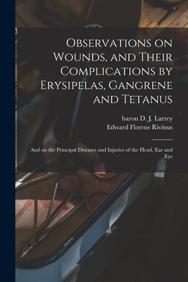 Libro Observations On Wounds, And Their Complications By ...