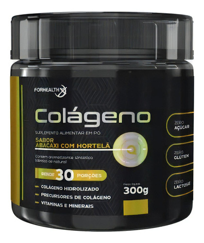 Colágeno Verisol + Ácido Hialurônico Abacaxi C/ Hortelã 200g