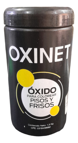 Oxido Para Pisos Y Frisos Negro Oxinet De 1,5kg