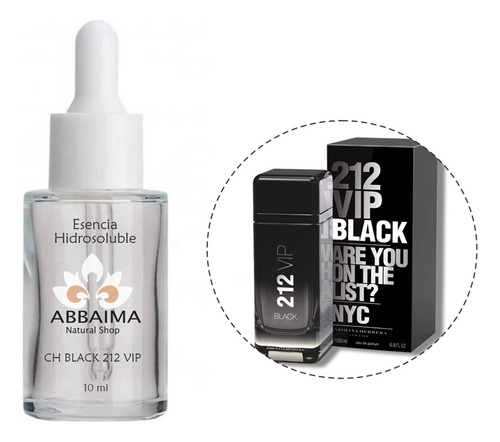 Esencia Carolina Herrera Black 212 Vip Hidrosoluble