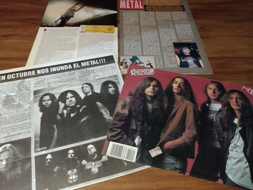(ag108) Kreator * Recortes Revistas Clippings (Usado)