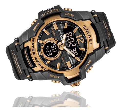 Relógio Smael 1805 Sport Anti-shock Dual-time Bronze