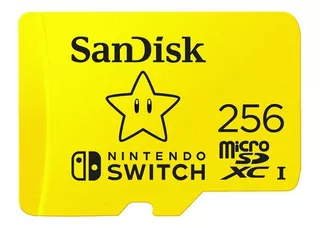 Micro Sd 256gb Sandisk Memoria Oficial Nintendo Switch