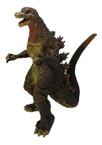 Juguete Godzilla Retro 1966 Figura Con Sonido Marron Grande