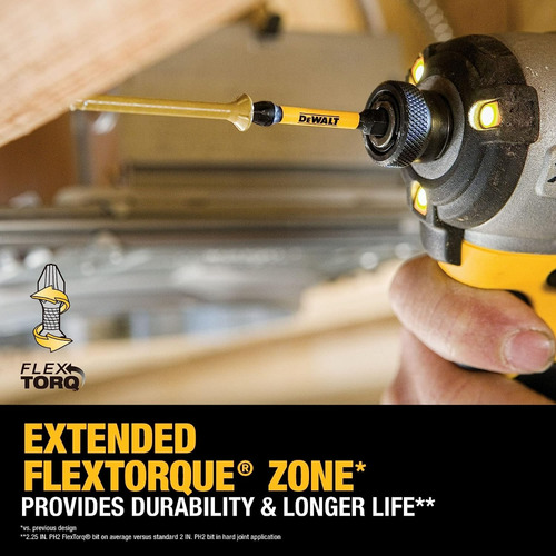 Juego De Puntas Destornillador Dewalt Flextorq 40 Piezas