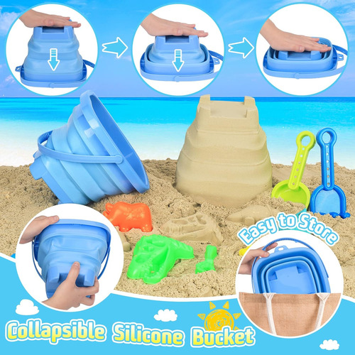 Fuspweao Juguetes De Playa, Juguetes De Arena De Dinosaur...