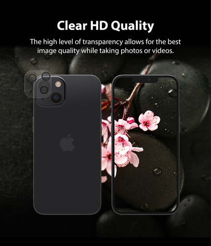 Imagen 6 de 10 de Vidrio Templado Camara Ringke Para iPhone 13 13 Mini Pro Max