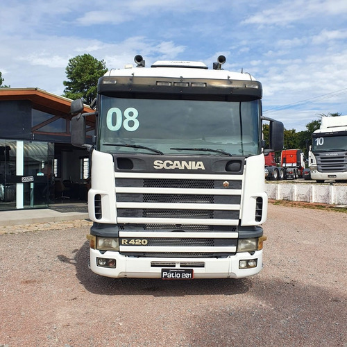 Imagem 2 de 15 de Caminhão Scania R124 420 Cavalo 6x2 Trucado 2008 - R420