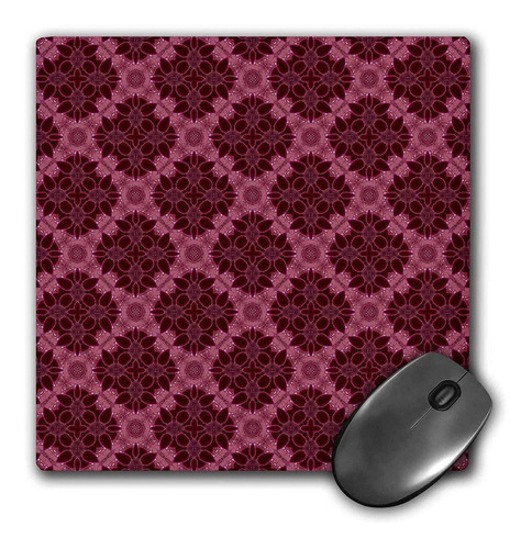 3drose Llc 8 x 8 x 0.25 inches Mouse Pad, Deep Borgoña Y 