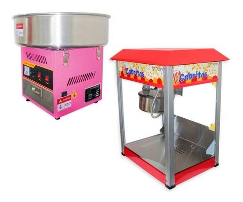 Imagen 1 de 1 de Maquinas De Palomitas De Maiz Y Algodon Dulce
