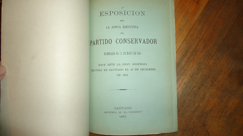 Esposicion Que La Junta Directiva Del Partido Conservador