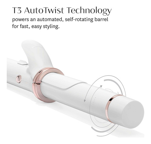 T3 Curlwrap Rizador Giratorio Automático De 1,25 Con...