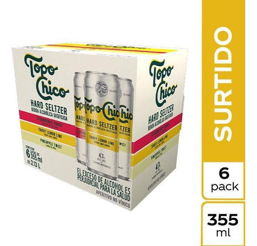 Topochico Hard Seltzer Surtido 355ml X 6 Unds