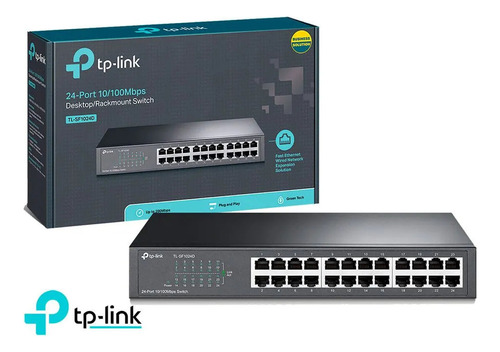 Switch Tp-link 24-port 10/100 Mbps Montaje En Rack Jwk