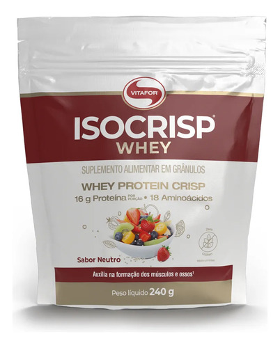 Combo 5x Isocrisp Whey Pouch 240g Vitafor