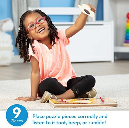 Melissa & Doug Vehicles Sound Puzzle - Rompecabezas De Clavi