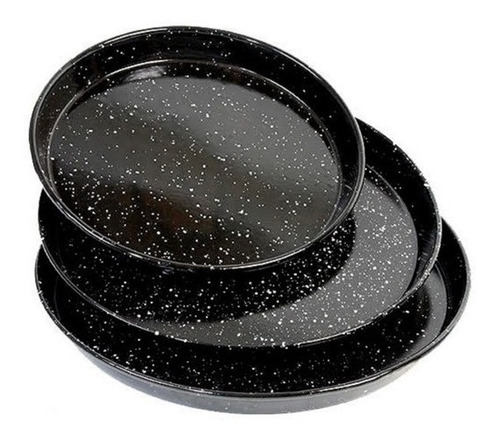 Imagen 3 de 6 de Pizzera Lozafer Molde Para Pizza Enlozada Horno 34 Cm