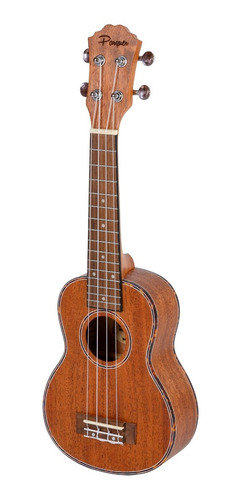 Ukelele Soprano Parquer De Madera Cuerdas Aquila Con Funda