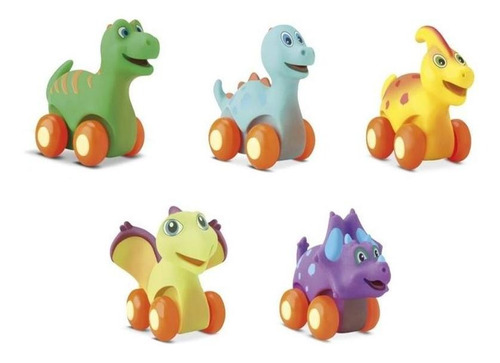 Coleção 5 Dinossauro Diver For Baby Para Bebês - Divertoys