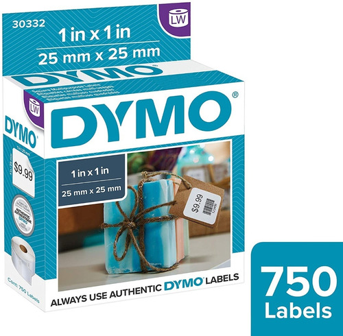 Rollo Etiquetas Dymo Lw30332 25x25mm X750