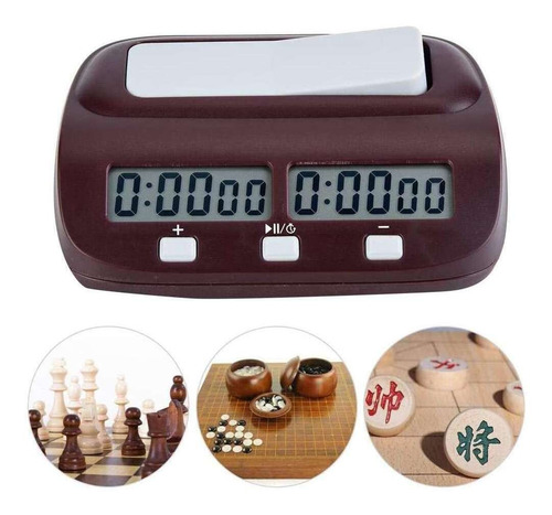 Imagen 4 de 7 de Reloj De Ajedrez Digital Negro Selm, Profesional