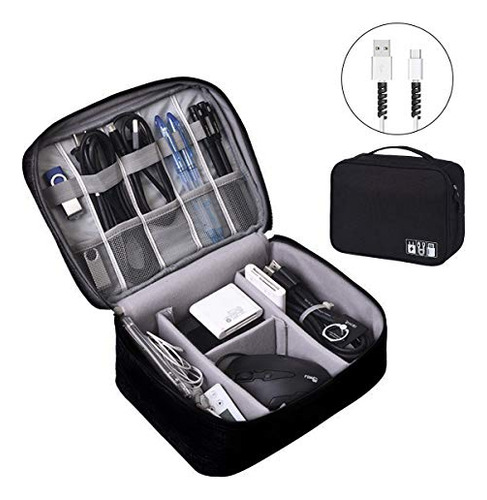Bolsa Organizadora De Cables De Viaje Organizador De Electró