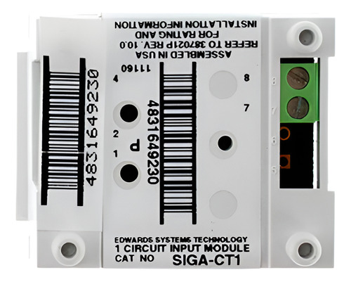 Modulo De Monitoreo De Una Entrada Siga-ct1 Edwards Blanco