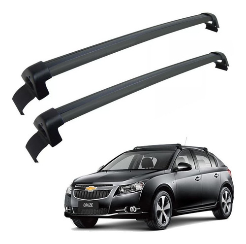 Rack Teto Travessa Chevrolet Cruze Hatch 2012 A 2016 Preto