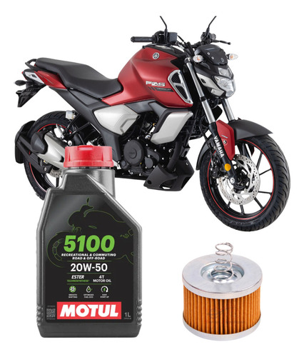 Kit De Mantencion Motul 20w50 Para Yamaha Fz150