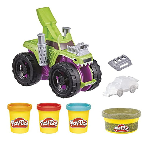Juguete Play-doh Wheels Chompin' Monster Truck Para Niños De