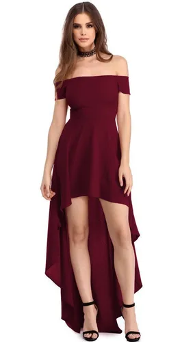 Vestido Casual Asimetrico Sin Hombros Sexy Noche | Envío gratis