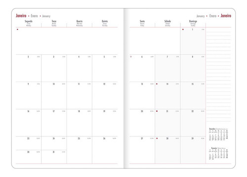 Planner Executivo 2023 Grampeado Tilibra Cambridge M7