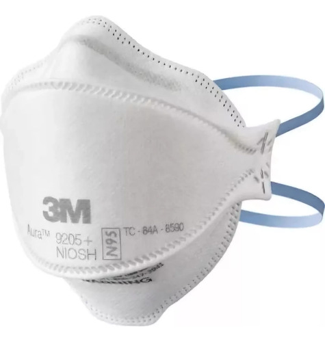 Barbijo 3m Aura 9205 N95 Sellados X10! Blanco Liso