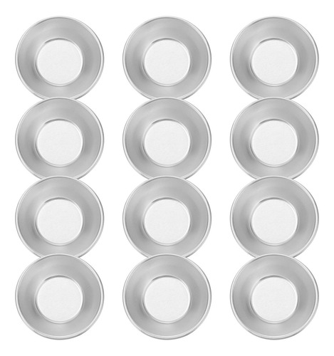 25 Moldes De Aleación De Aluminio Para Tartas De Huevo, Form