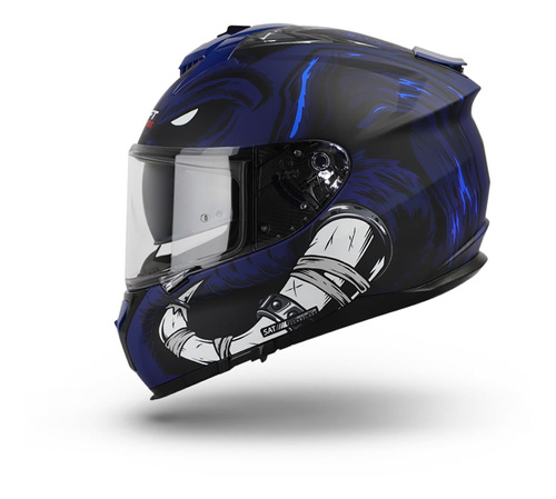 Casco Integral Shaft Pro Mammoth Doble Visor Transparente