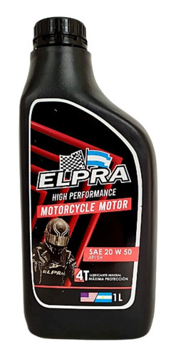Aceite Elpra Para Motos 4 T Mineral 20w50 - Financiación