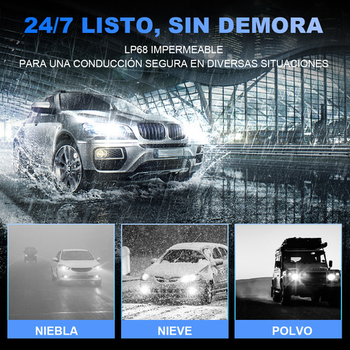 Para Vw Beetle 12-16 Led Faros H4 Alta Baja H8 Antiniebla