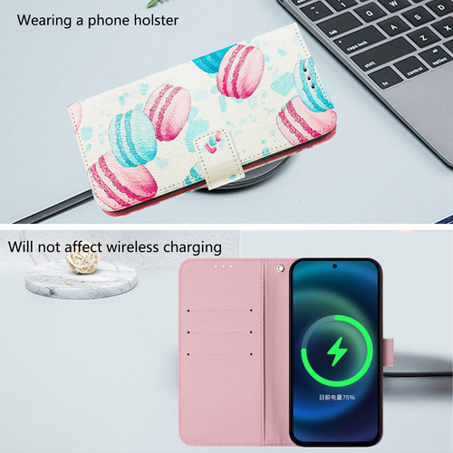 Funda Tipo Cartera De Piel A Prueba De Golpes Para Teléfono Inteligente Huawei P Ch0517