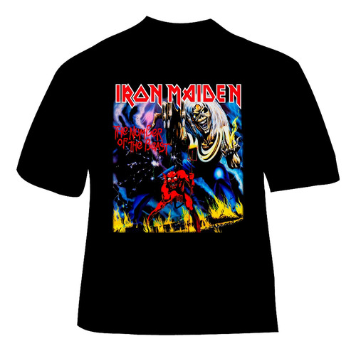 Polera Iron Maiden - Ver 009 - The Number Of The Beast