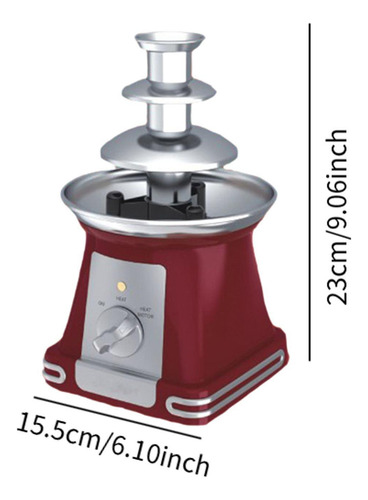 Máquina De La Fuente De Fondue De Chocolate Eléctrico De 3