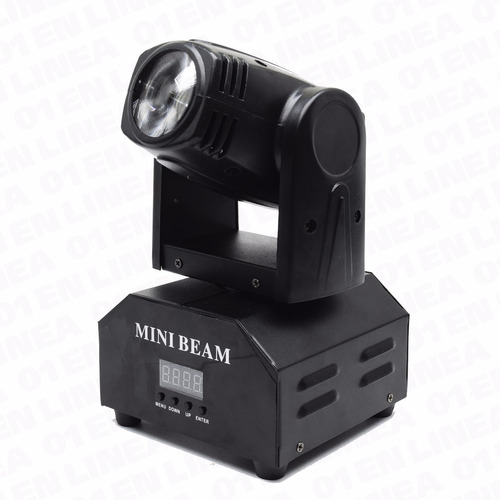 Cabezal Movil Mini Beam Spot Led Robot Dmx Audioritmico Rgbw