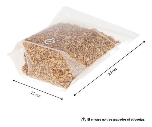 Bolsa Stand Up Pouch 1000gr Con Zipper Transparente 500pzs