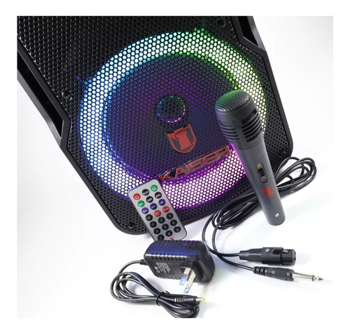 Kaiser Bafle Recargable Profesional 20w Bluetooth Micrófono